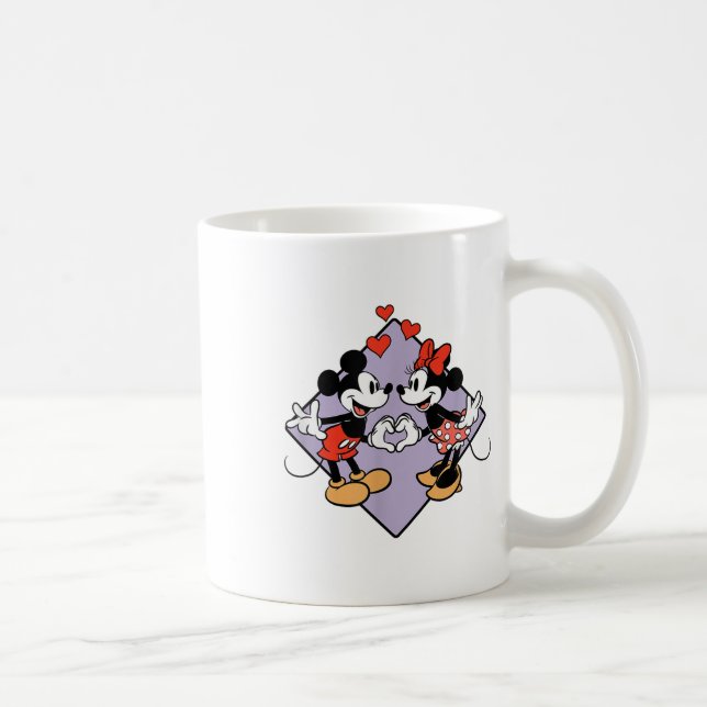 Caneca De Café Amazon Essentials Mickey E Minnie Sorrindo Em Lov (Direita)