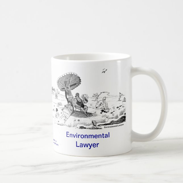 Caneca de café ambiental inoperante do advogado de (Direita)