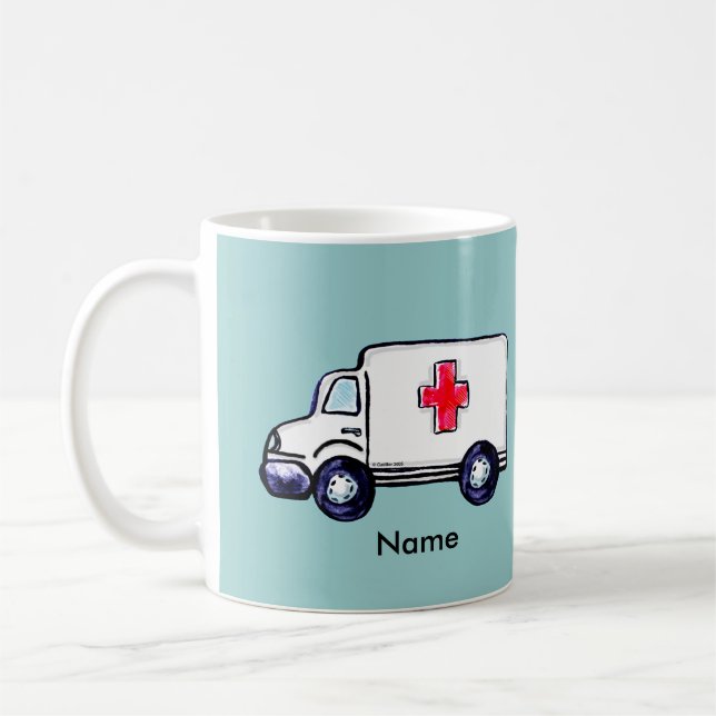Caneca de café Ambulância Clássica (Esquerda)