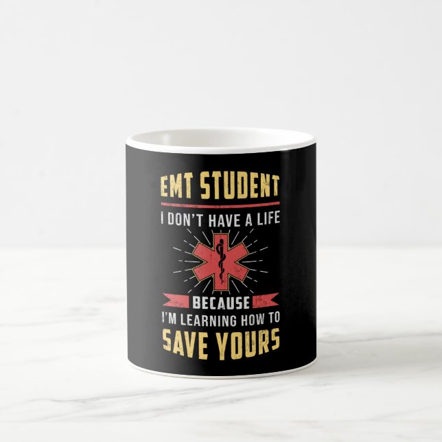 Caneca De Café Ambulância paramédica do estudante EMT Enfermeira  (Centro)
