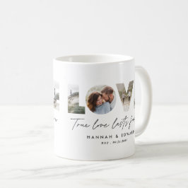 Caneca De Café Ame 4 foto-moderno presente personalizado mínimo