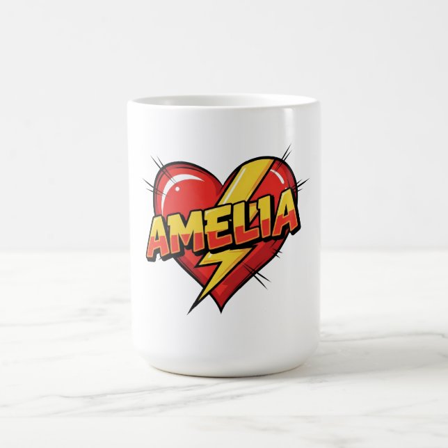 Caneca De Café Ame a Amelia (Centro)