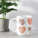 Caneca De Café Ame a vovó Pink Heart Collage<br><div class="desc">Mostre a sua avó Mimi) seu amor com nossa caneca personalizada nana love Heart Colage. Nosso design apresenta um design de enrolar com quatro corações. Cada letra da palavra "Mimi" aparece dentro de um coração. Design de fotograma cardíaca para personalizar com três de suas fotos especiais de memória. Esta caneca...</div>