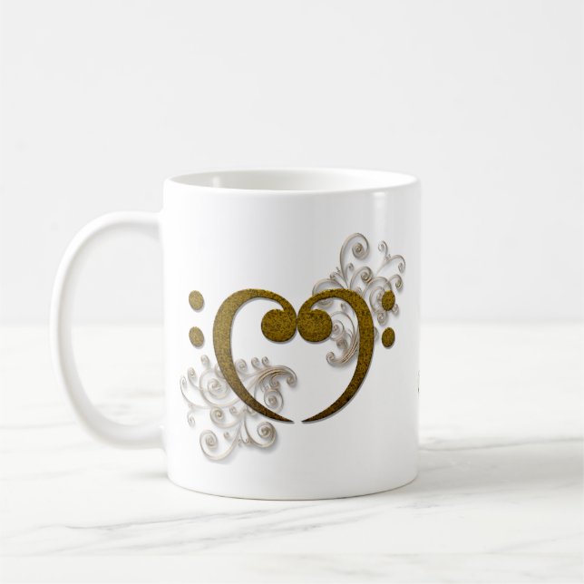 Caneca De Café Ame esse baixo - seu toda aproximadamente o baixo (Esquerda)