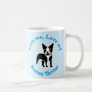 Caneca De Café Ame-Me, Ame O Meu Terrier De Boston