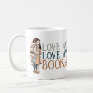 Caneca De Café Ame-me Ame os meus livros Mochila Personalizada
