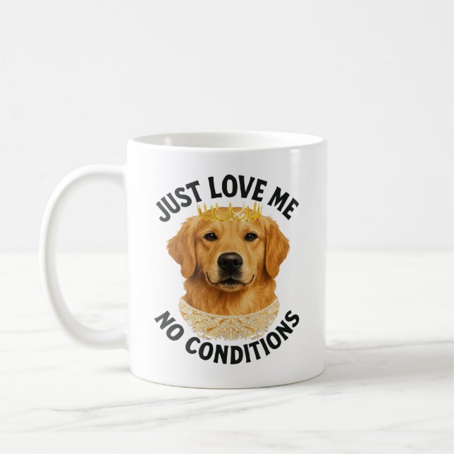 Caneca De Café Ame-me apenas. Sem condições (Esquerda)