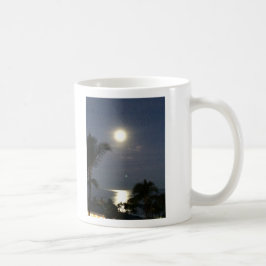 Caneca De Café Ame-o à lua e à parte traseira