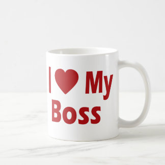 Caneca De Café Ame o meu chefe Mug