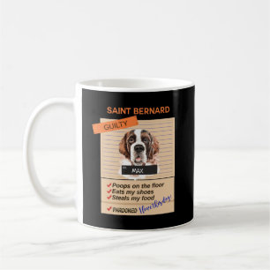 Caneca De Café Ame O Meu Santo Bonito Bernard Apesar Dos Maus Há