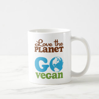 Caneca De Café Ame o planeta vão Vegan