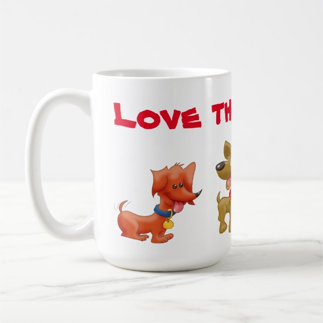 Caneca De Café Ame-Os Dawgs! (Esquerda)