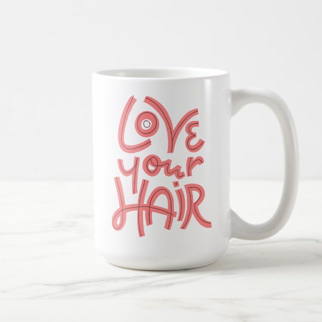Caneca De Café Ame seu cabelo (Direita)