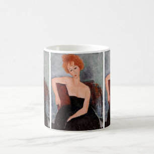 Caneca De Café Amedeo Modigliani - Vestido da Noite Ruiva