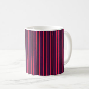 Caneca De Café Ameixas e faixas vermelhas de doces