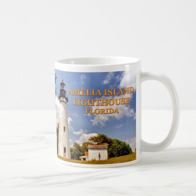 Caneca De Café Amelia Island Lighthouse, Flórida Mug (Direita)