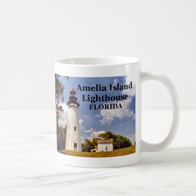 Caneca De Café Amelia Island Lighthouse, Flórida Mug (Direita)