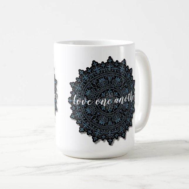 Caneca De Café Amem uns aos outros (Frente Esquerda)