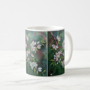 Caneca De Café Amêndoas em um Ramo de Outono Pintura de Alfred Fo