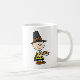 Caneca De Café Amendoins Charlie Brown Pilgrim