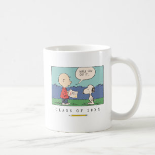 Caneca De Café Amendoins Charlie Brown Snoopy Bem Você Fez Isso G