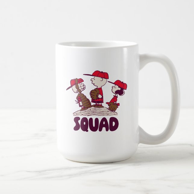 Caneca De Café Amendoins | Esquadrão de Baseball (Direita)