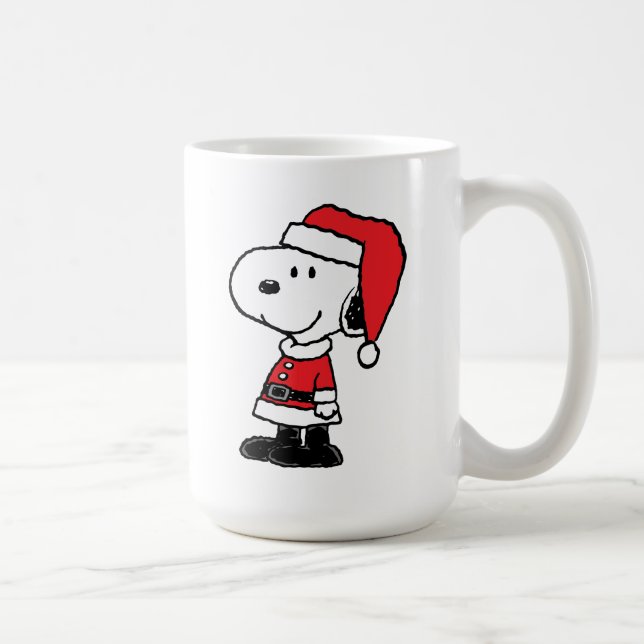 Caneca De Café Amendoins | Snoopy Papai Noel (Direita)