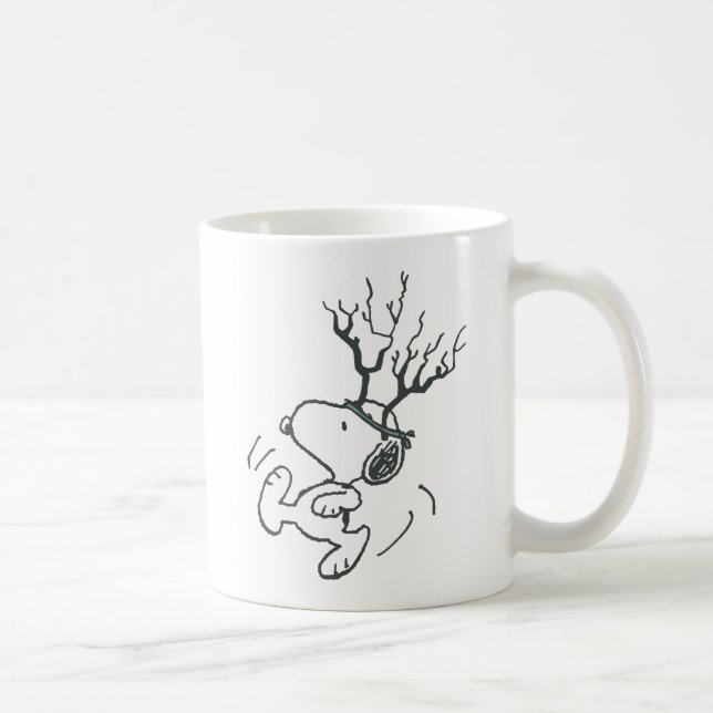 Caneca De Café Amendoins | Snoopy Reindeer (Direita)