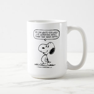 Caneca De Café Amendoins Snoopy, você não aguenta sua vida inte