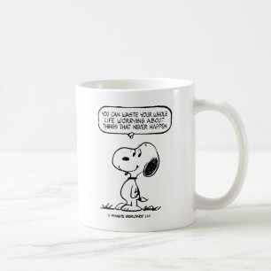 Caneca De Café Amendoins Snoopy, você não aguenta sua vida inte