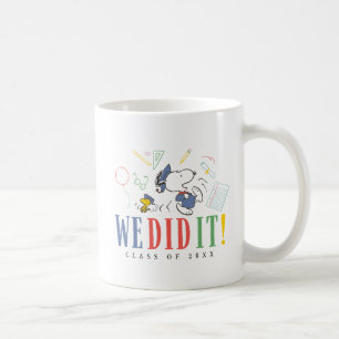Caneca De Café Amendoins Snoopy Woodstock Nós Conseguimos Diploma