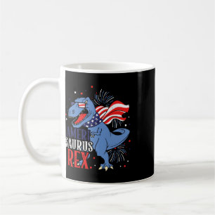 Caneca De Café Améri Saurus Rex 4 de Julho Independência de Dinos