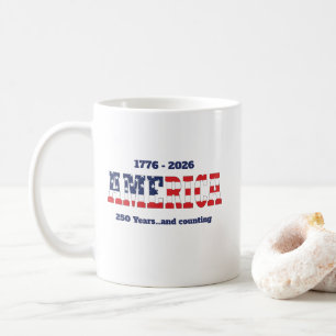 Caneca De Café América 1776-2026 Dito