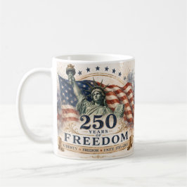 Caneca De Café América 250 – 250 Anos de Independência e Liberdad
