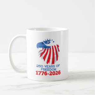 Caneca De Café América 250 Anos 1776 2026 Aniversário de 250 anos