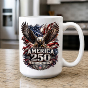 Caneca De Café América 250 Liberdade Patriótica