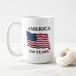 Caneca De Café America 250 Years Flag