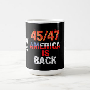 Caneca De Café América 45/47 está de volta mostrando seu orgulho