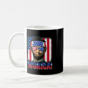 Caneca De Café América Abe Lincoln 4 de Julho América Patriótico