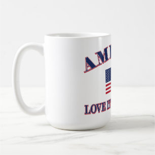 Caneca De Café América Ame ou Deixe