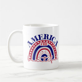 Caneca De Café América belo arco-íris