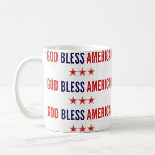 Caneca De Café América deus abençoe