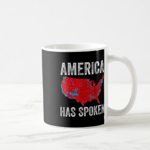 Caneca De Café América Falou Do Mapa Eleitoral De 2024, Você Pode