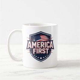 Caneca De Café America First - Mug