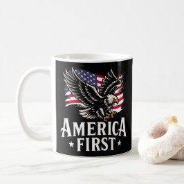 Caneca De Café América Primeiro Águia Patriótica 4 de Julho