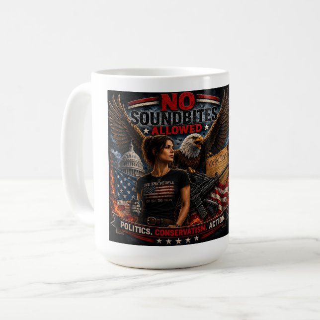 Caneca De Café América Quentíssima! (Frente Esquerda)