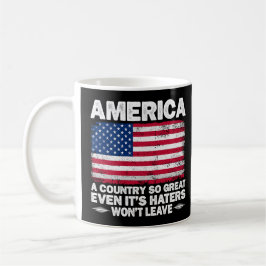 Caneca De Café América Um País Tão Grande Bandeira Dos EUA Pai Ap