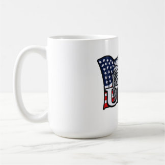 Caneca De Café American Bald Eagle com bandeira dos EUA - Patriót
