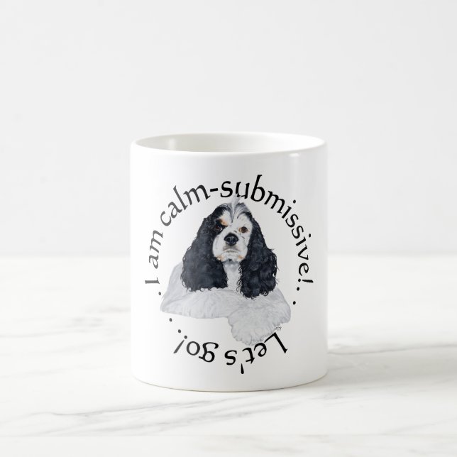 Caneca De Café American Cocker Spaniel Calmo Submisso (Centro)