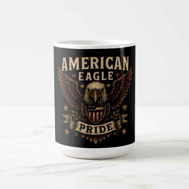 Caneca De Café American Eagle Pride – Bold USA Freedom (Centro)